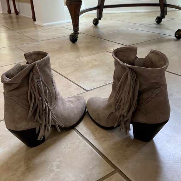 Sam Edelman Gray Suede Booties Size 7 - Picture 9 of 12